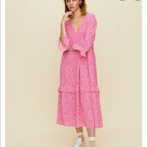 Aritzia Little Moon Spritz midi dress